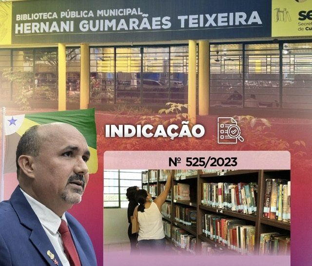 Miquinha solicita reforma e melhorias para Biblioteca Municipal